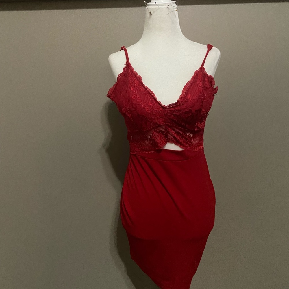 Sexy red dress